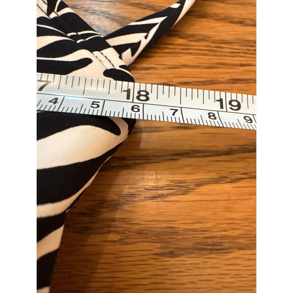 Lands' End V-neck Tulip Wrap Swim Dress Skirt One Piece Suit Black White XXL EUC - Picture 7 of 10